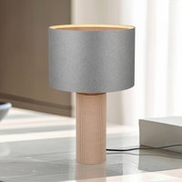 Trio Lighting Canio bordslampa, höjd 48 cm, grå/brun, kartong, 1 x E14