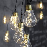 STAR TRADING Glow LED fairy lights, glass, clear
