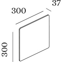 Wever & Ducré Lighting WEVER & DUCRÉ Miles 3.0 Vägg 30x30cm marmor vit