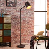 Lindby Morik golvlampa, 1 lampa, svart/guld, metall