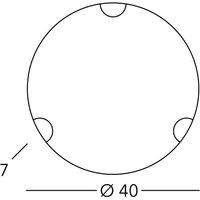austrolux KOLARZ Applique murale Nonna, Ø 40 cm, cerf doré, verre