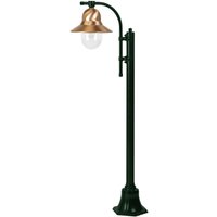 K.S. Verlichting Toscane 1-bulb lamp post 150 cm, green