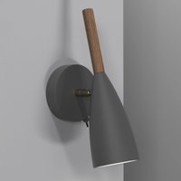DFTP by Nordlux Pure wall light with switch, grey