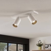 Arcchio spot Brinja, set de 2, blanc, angulaire, 2 lampes, GU10