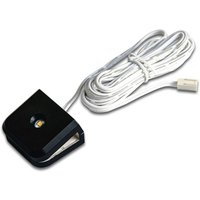 Hera LED glass clip up and down, black