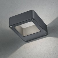 Trio Lighting LED-utomhusvägglampa RENO, antracit, bredd 12 cm metall IP54