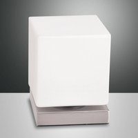 Fabas Luce With touch dimmer - Brenta LED table lamp nickel