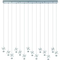 EGLO Stars Of Light Suspension LED Pianopoli chrome, L. 140cm