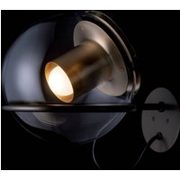 Oluce The Globe wall light made of glass, gold/bronze