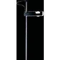 Oluce Lampe sur pied Spider, noir/chrome, métal, aluminium