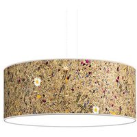 LeuchtNatur Discus hängande lampa 35cm alpine meadow vit