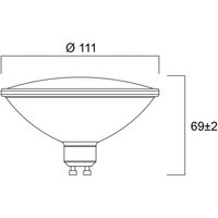 Sylvania LED bulb RETRO, ES111, GU10 12 W 830 1150 lm dimmable 25°