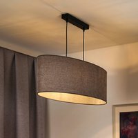 Suspension Euluna Celine, cappuccino, tissu chenille, 80 cm