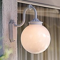 Konstsmide Arcturus outdoor wall light, spherical lampshade
