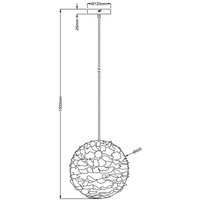 Nowa Hänglampa Ducky i vitt, Ø 60 cm