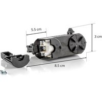 GLOBAL Noa 3-circuit multi-adapter, capacity 10 kg, black
