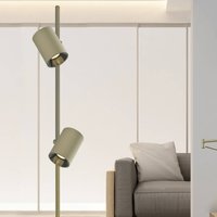 Viokef Melina LED floor lamp, olive green, height 162 cm, metal, dimmable