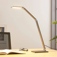 Lucande LED-skrivbordslampa Mion, 41 cm, kantig, dimbar