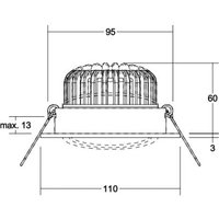 BRUMBERG Kerby-R spot encastré LED, 4 000 K, blanc