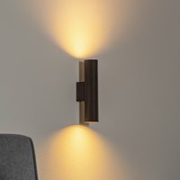 Argon Cerro vägglampa, antracit, stål, Ø 6 cm, upp/ner