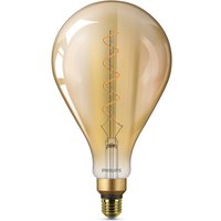 Philips E27 4,5W LED-lampa Giant, varmvit, guld