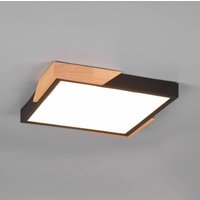 Reality Leuchten LED-taklampa Meta, 31,5x31,5cm, 3 000 K, svart
