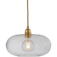 EBB & FLOW Horizon pendant light, clear, glass, Ø 29 cm