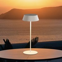 Mantra Iluminación Lampe de table LED Relax avec pied, blanc, rechargeable, IP54