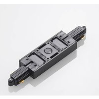 Lindby Linaro central power feed, black, single-circuit track lighting system