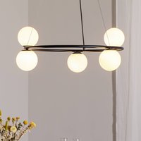 SIGMA Gama pendant light, 5-bulb, black