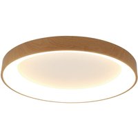 Mantra Iluminación Plafonnier LED Niseko II CCT télécommande Ø78cm couleur bois