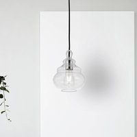 miloox by Sforzin Adone pendant light, transparent, glass, Ø 19 cm, 1-bulb