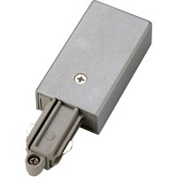 SLV Alimentation rail monophasé terre à droite argenté