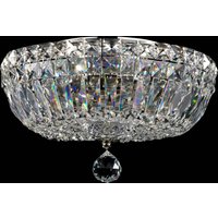 Maytoni Basfor taklampa, nickelfärgad, Ø 30 cm, 3 x E14