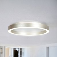 Steinhauer LED-taklampa Ringlux, stålgrå, Ø 40 cm, metall, 2 700 K