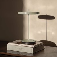 UMAGE LED-bordslampa Asteria Move olivgrön uni, 31cm