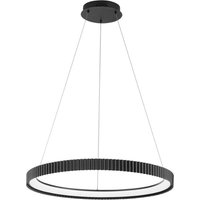 Luce Ambiente Design LED-pendellampa Niike, svart, Ø 70 cm, metall, CCT