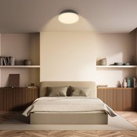 Briloner Nikan LED ceiling light, anthracite, Ø 28.5 cm, 3,000 K