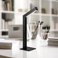 Reality Leuchten LED-bordslampa Skip, svart, MDF, höjd 37,5 cm