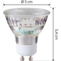 Arcchio LED bulb GU10 4.7W 2700K 850lm glass set of 3