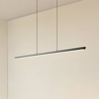 Lucande LED-hänglampa Solvar, 117 cm, svart, CCT, dimbar