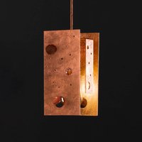Knikerboker Buchi wall lamp 19x19x40cm copper leaf