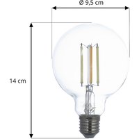 LUUMR Smart LED E27 G95 7W ZigBee Tuya Philips Hue set of 2