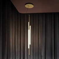 MARSET LED-hänglampa Ambrosia 130 w/Plug-in 3000K guldfärgad