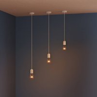 Suspension OSRAM VINTAGE 1906 ROUND, blanche, plâtre, Ø 12 cm