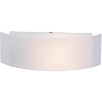 Brilliant Interface utomhusvägglampa, vit, bredd 31 cm, plast