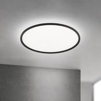 Orion Plafonnier LED Kant, Ø 80 cm noir, CCT métal/plastique