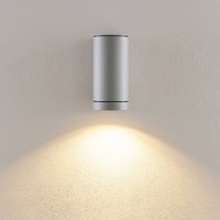 Deko-Light Utomhusvägglampa ShoreLine Pro Round, ljusgrå, GU10