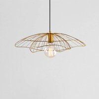 Opviq Pendant light Tel 6502, gold-coloured, metal, Ø 50 cm