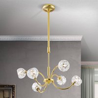 Orion Suspension cristal de plomb Maderno, dorée, 51 cm
